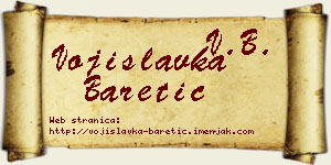 Vojislavka Baretić vizit kartica